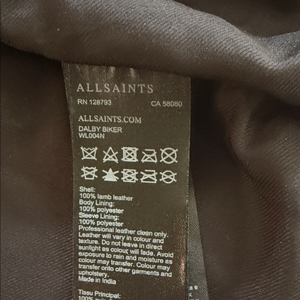 All Saints Dalby Biker Jacket - Picture 11 of 12